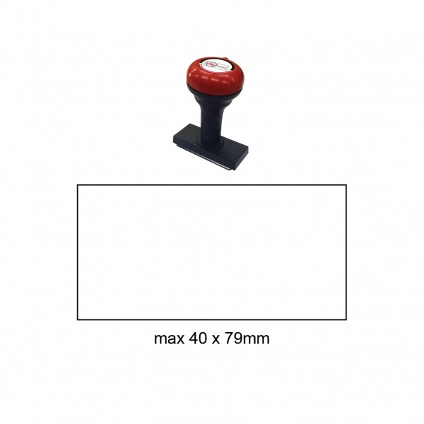 Hand Stamp MS4079R , 40x79mm